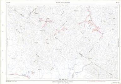 Papua New Guinea road inventory, July 1975: Wau (Sheet 24)