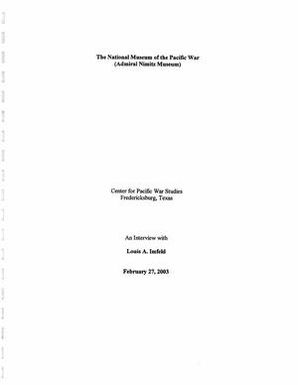 Oral History Interview with Louis Imfeld, February 27, 2003