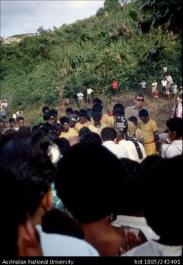 Filming of an unidentified group