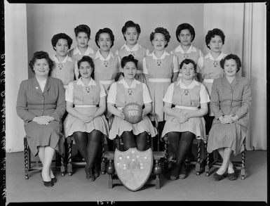 Pacific Islanders Congregational Church, basketball club, intermediate A team of 1957