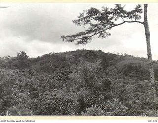 FINSCHHAFEN AREA, NEW GUINEA, 1944-03-17. SATTELBERG PICTURED VIEWING APPROXIMATELY NORTH FROM COCONUT RIDGE