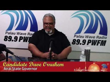 Campaign Talk Show w/Gubernatorial Candidate David Orrukem (12/24/2021)