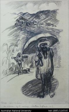 an old man by the roadway - Southern Highlands, N.G