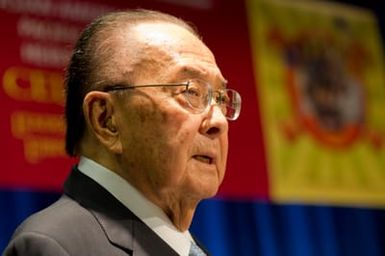 Asian American and Pacific Islanders (AAPI) Heritage event at HUD headquarters, with Hawaii Senator Daniel Inouye and Washington, D.C. television news anchor Eun Yang [among the guest speakers,] and Secretary Shaun Donovan and Deputy Secretary Ron Sims [among the HUD senior officials on hand]