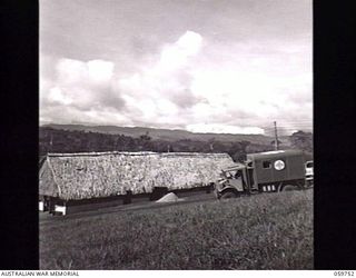 KOITAKI, NEW GUINEA. 1943-11-03. THE ADMISSION BLOCK AND THE ADMINISTRATIVE BUILDING OF THE 47TH AUSTRALIAN CAMP HOSPITAL