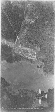 [Aerial photographs relating to the Japanese occupation of Malahang, Papua New Guinea, 1943] (84)