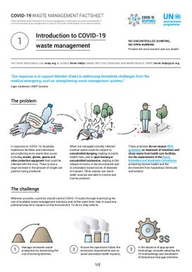 1. Introduction to COVID-19 waste management factsheet