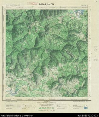 New Caledonia, Canala-La Foa, Sheet SF-58-X-4b, 1:50 000