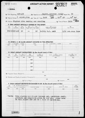 VMF-422 - ACA Reps Nos 52-53-Air opers against the Marshall Islands, 8/5-11/44