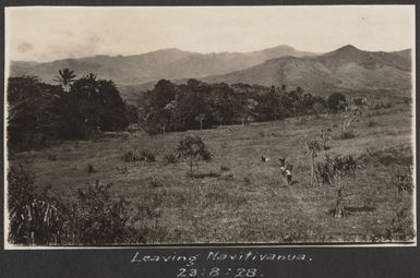 Leaving Navitivanua, Fiji, August 1928