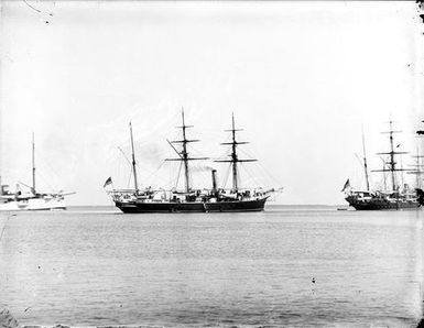 Foreign ships in Apia Harbour