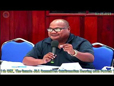 The Senate JGA Confirmation Hearing with Patrick Tellei to Congressional Reapportionment Commission