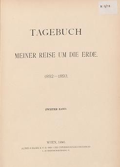 Tagebuch meiner Reise um die Erde : 1892-1893