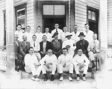 [Colonel Robert Logan and his staff, Western Samoa]