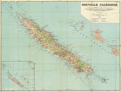 New Caledonia, Nouvelle Caledonie, 1960, 1:400 000