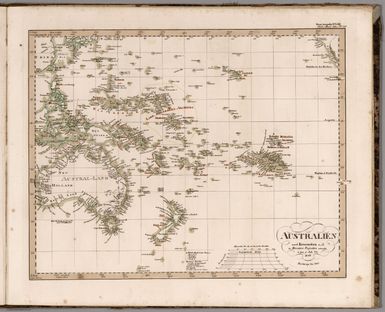 No. LXII. Stieler's Hand-Atlas (No. 50). Australien nach Krusenstern u.A. in Mercators Projection.
