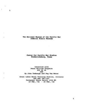 Oral History Interview with Peter Terpstra, December 31, 2005