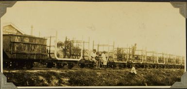 Sugar train at Lautoka, Fiji, 1928