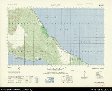 Papua New Guinea, New Ireland, Karu Bay, Series: AMS T795, Sheet 6247 IV, 1964, 1:50 000