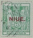 Stamp: New Zealand - Niue Five Shillings