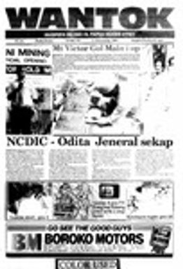 Wantok Niuspepa--Issue No. 0748 (November 03, 1988)