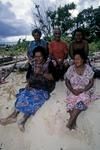 Tarasomo and family on beach