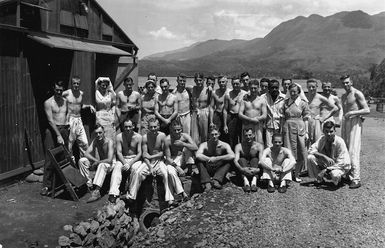 Wounded men of the 2nd New Zealand Expeditionary Force (in the Pacific) at the 4th New Zealand General Hospital in New Caledonia