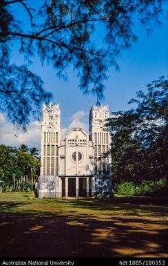 Tahiti - church in Faaone