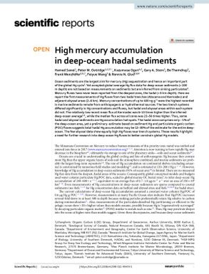 High Mercury Accumulation in Deep-Ocean Hadal Sediments