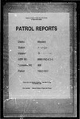 Patrol Reports. Western District, Kiunga, 1960 - 1961