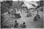 Political meeting at custom committee house, Ngarinaasuru, 1000' above Sinalagu Harbour