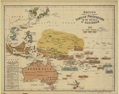 British and foreign possessions in the vicinity of Australia