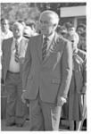 Sir Paul Reeves and the King of Tonga entering marae.