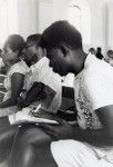 Assembly of the Pacific conference of Churches in Chepenehe, 1966 : delegates during a meeting