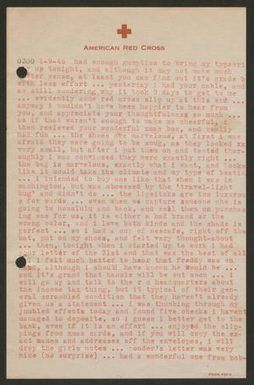 [Letter from Cornelia Yerkes, January 9, 1946]
