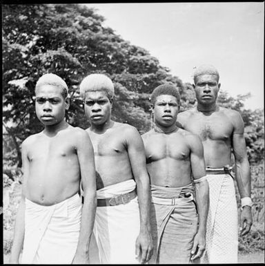 Four men of the Chinnery household staff, Malaguna Road, Rabaul, New Guinea, ca. 1936 / Sarah Chinnery