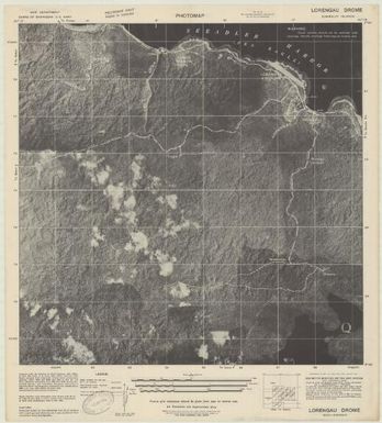 Special map Admiralty Islands (Lorengau Drome , back)