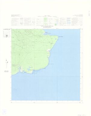 Carte de la Mélanésie - 150 000 (type outre-mer) Archipel des Nouvelles Hébrides: Ile Efate SE