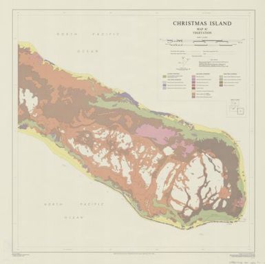 Christmas Island: Vegetation (Map 4c)