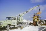 Marshall Islands, crusher at limestone quarry in Majuro