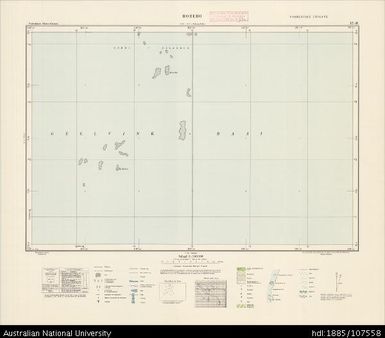 Indonesia, Western New Guinea, Rorebo, Series: Nederlands-Nieuw-Guinea, Sheet 12-M, 1958, 1:100 000
