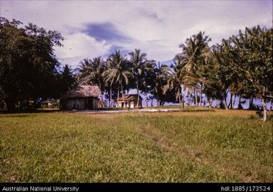 View of area of Meyer's old church to N