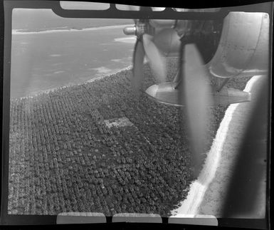 TEAL (Tasman Empire Airways Limited) Tahiti flight, showing part of aircraft