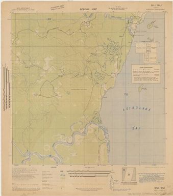 Special map, northeast New Guinea: Bili Bili, ed.1 (Recto J.R. Black Map Collection / Item 6)