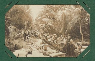 Men riding the rail hoppers. From the album: Banaba (Ocean Island)