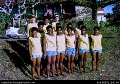 Dorothy and Janet and Peak, girls' basketball