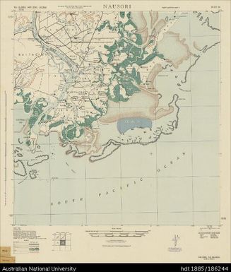 Fiji, Viti Levu, Nausori, Series: X751, Sheet 68, 1943, 1:62 500