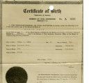 Certified Birth Certificate, Kinju Kato, October 6, 1925