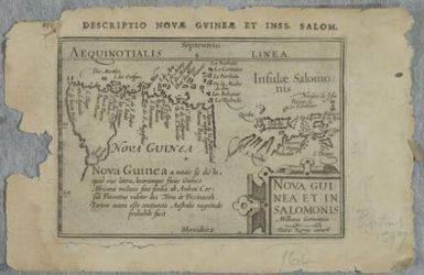 Nova Guinea et in Salomonis / Petrus Kaerius caelavit