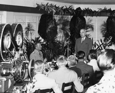 President Harry S. Truman at the Pearl Harbor Officers Club